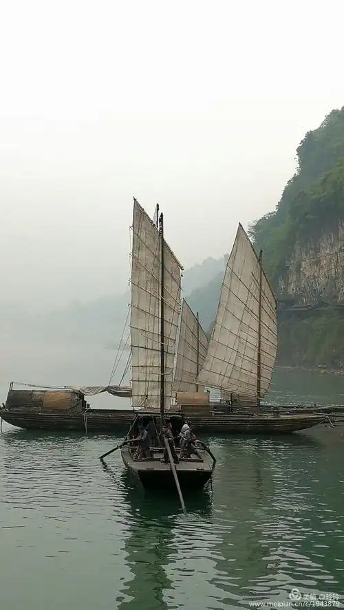 久违的古帆船,乌篷船