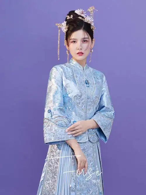 水蓝色秀禾美到不行6060