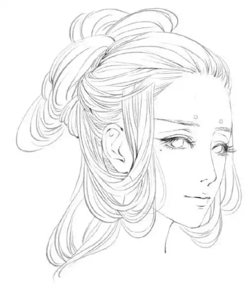 画古装人物李白卡通人物手绘古代人物简笔画大全-李白铅笔古代人物简