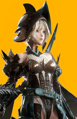 3d模型欣赏大眼短发战斗萝莉游戏角色