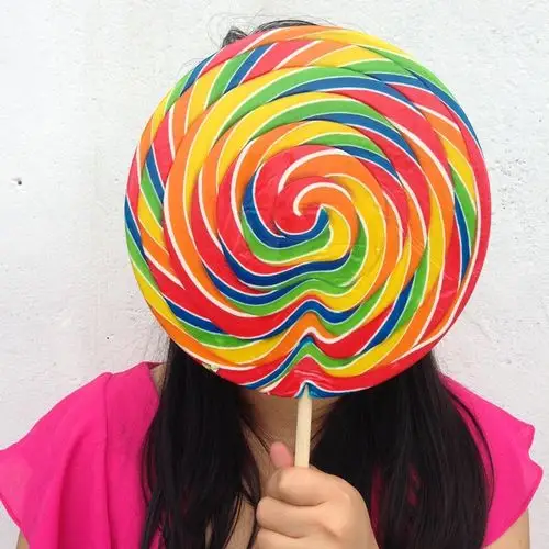 超大500g七彩可爱棒棒糖波板糖送男女友生日情人礼物批发网红糖果