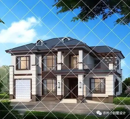 20款二层新款新中式别墅,20万起建,家里没矿也能建好新中式别墅