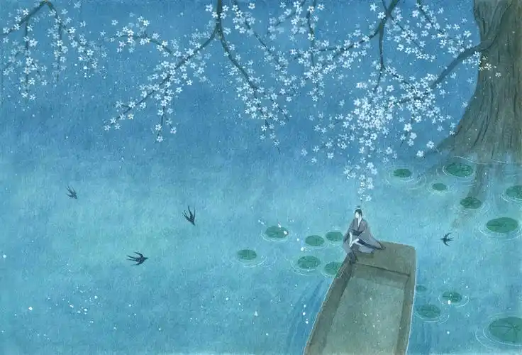 古风水彩素材 〕作者 胡言cc