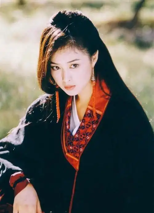 新月清晕,花树堆雪,金庸笔下最美的黑衣蒙面绝色美女