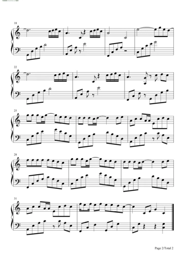 少年c调简单版 钢琴谱 简谱