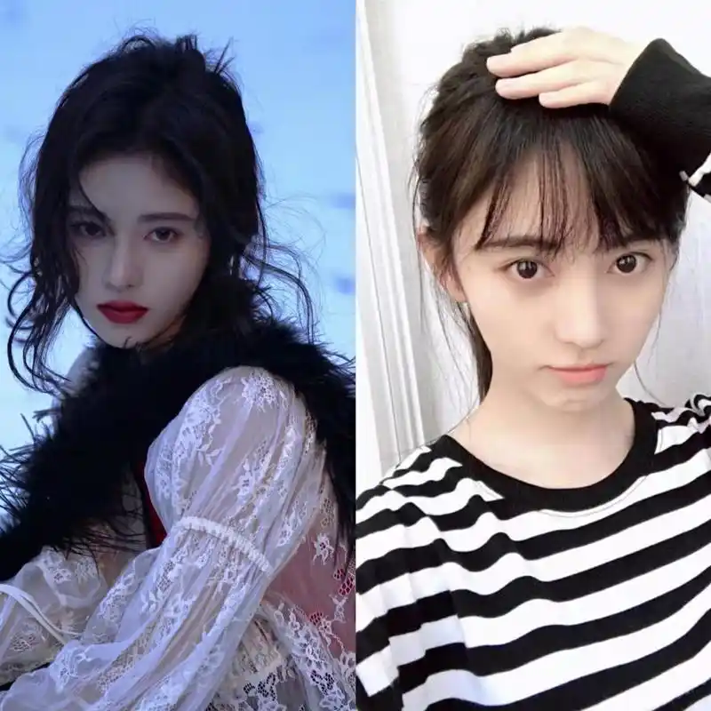 鞠婧祎青涩旧照曝光,齐刘海黑长直,这才是纯欲小白花鼻祖吧