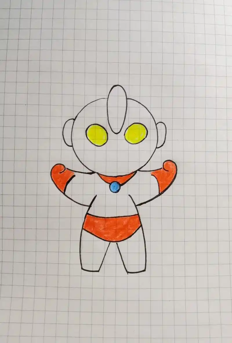 奥特曼简笔画.你相信光吗?#简笔画 #画画 #手绘 #一起学 - 抖音