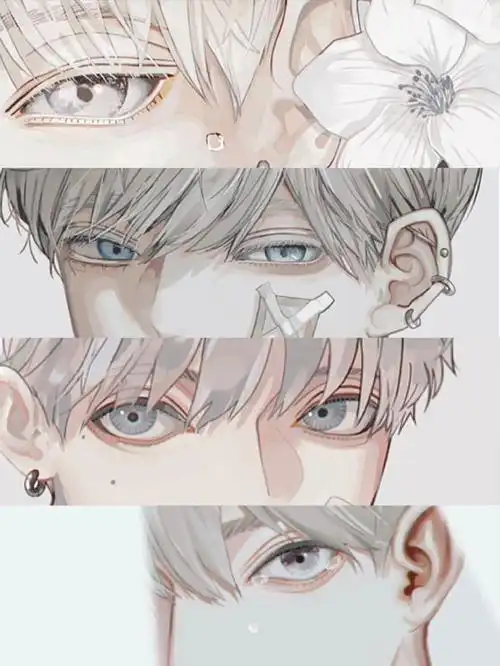 绘画参考#大佬画的男生眼睛 画师 ney