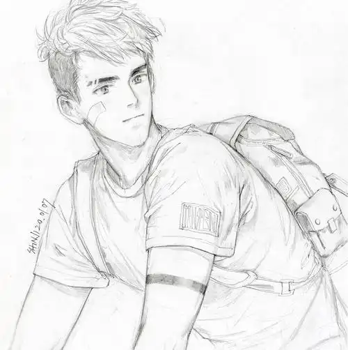 素描帅哥