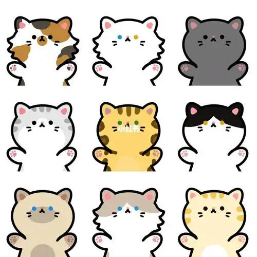 原创猫咪头像猫咪简笔画