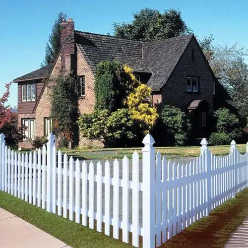 简约式户外花园护栏 小区草坪pvc材质围栏 别墅庭院适用封闭式栏