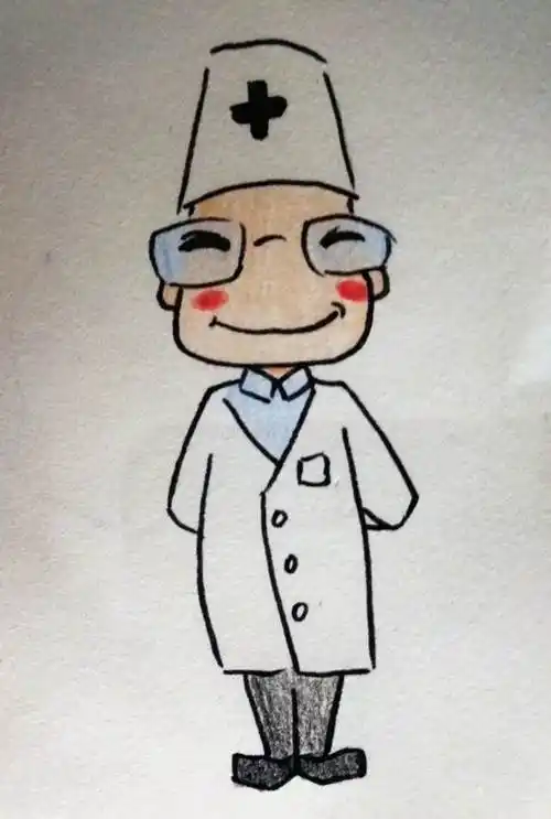 可爱的医生简笔画怎么画