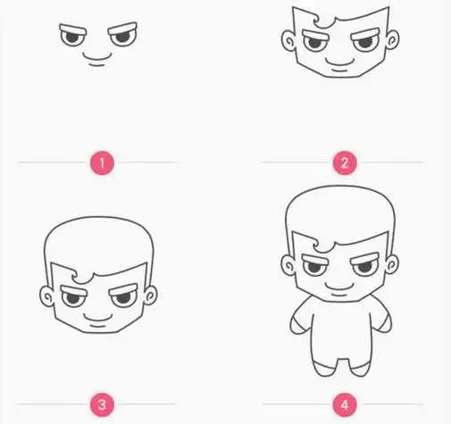 卡通人物简笔画颜色搭配