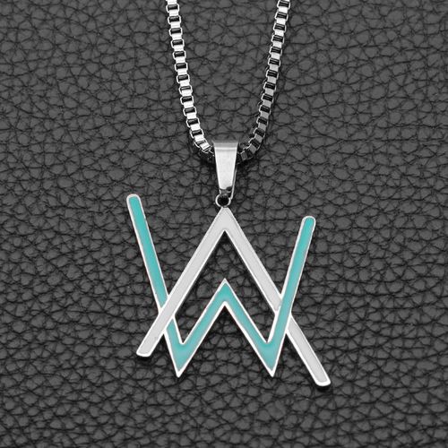潮牌电音夜光alanwalker项链男女嘻哈街头艾伦沃克发光吊坠饰品