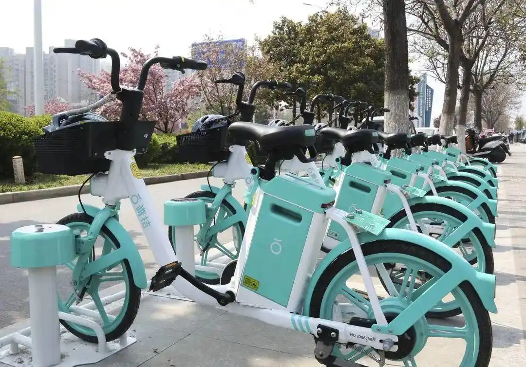 苏cm开头的共享电动车来了骑行逛汉王方特指日可待