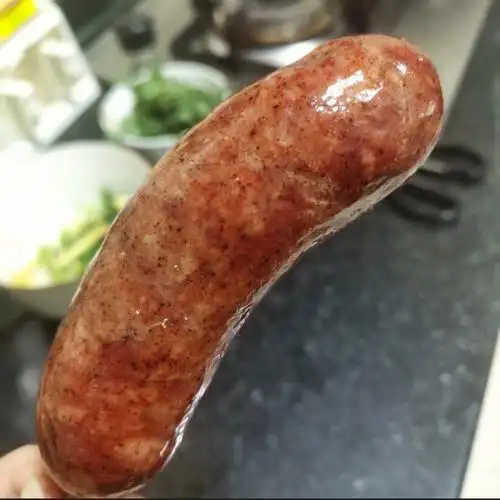 自制黑胡椒脆皮肠