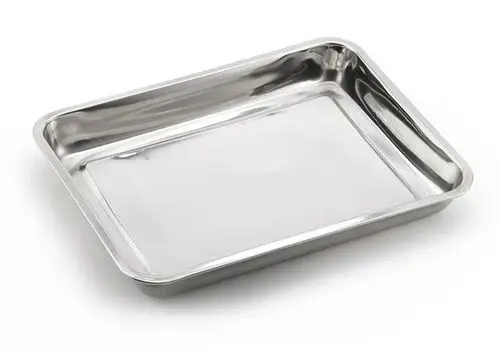 翔游户外 不锈钢方盘 长方形 托盘 食品盘 烤鱼盘 加厚加深 大号