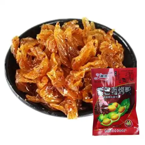 政洁巴西烤鸭风味辣条大豆豆制品8090小吃素食豆类制品