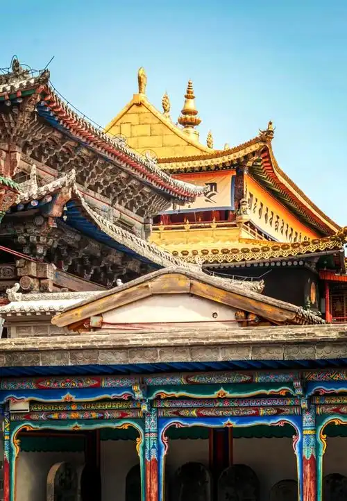 97探秘塔尔寺的"大金瓦殿"