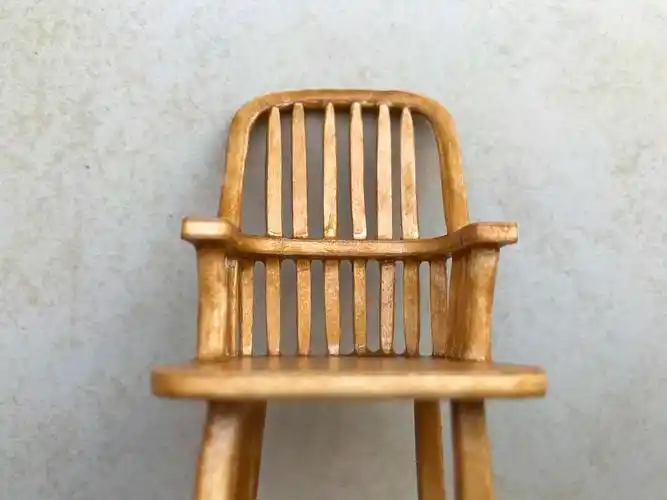 diy做了一个微缩迷你复古摇椅