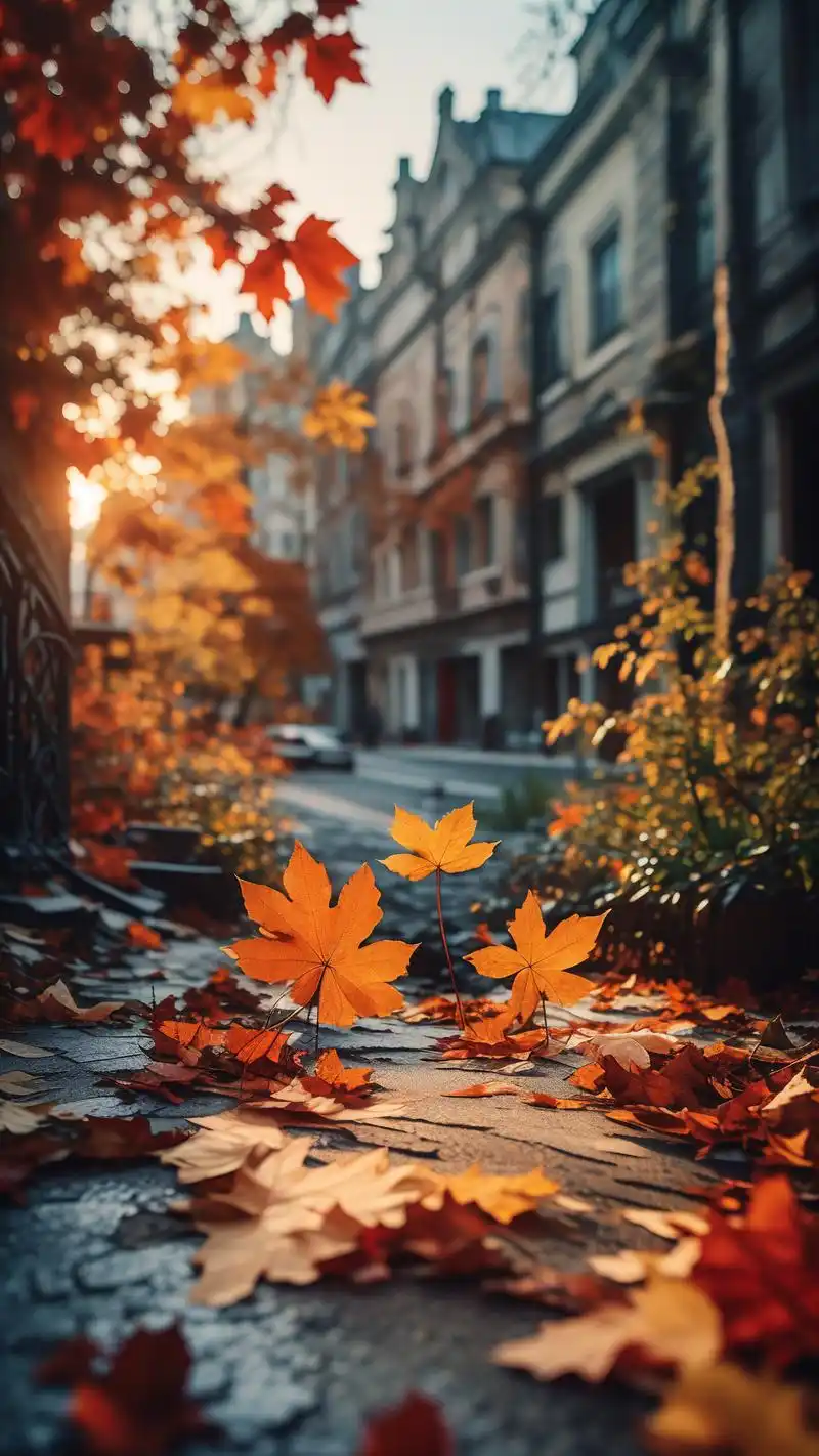 伤感落叶壁纸,氛围感拉满94