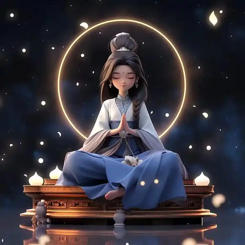 双手合十的佛系头像.#女生头像 #见者好运 #禅悟人生 #优 - 抖音