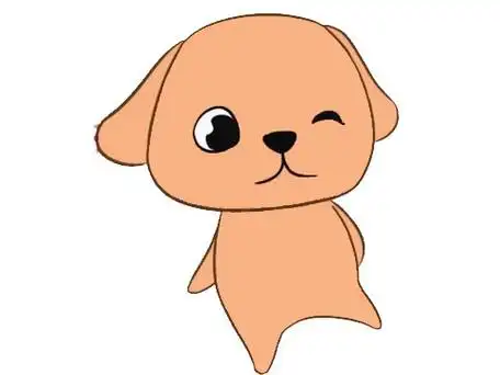 卡通小狗简笔画画法步骤图片大全,简笔画图片