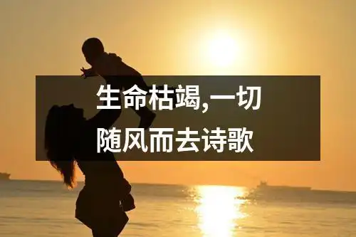 生命枯竭,一切随风而去