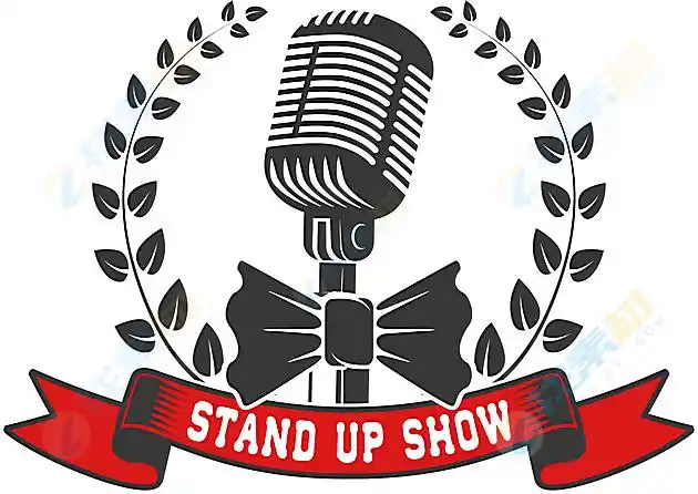 趣味麦克风logo图案矢量素材下载