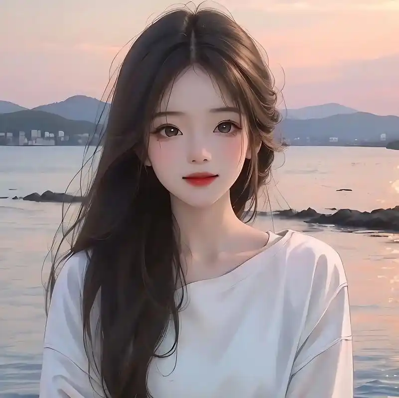 超仙头像 #温柔女头 #落日余晖映晚霞一抹夕阳美如画 - 抖音