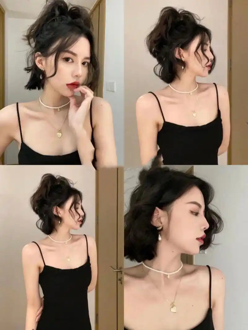 女生短发必备的复古法式烫发/可盐可甜发型 短发女生必备复古法式烫!