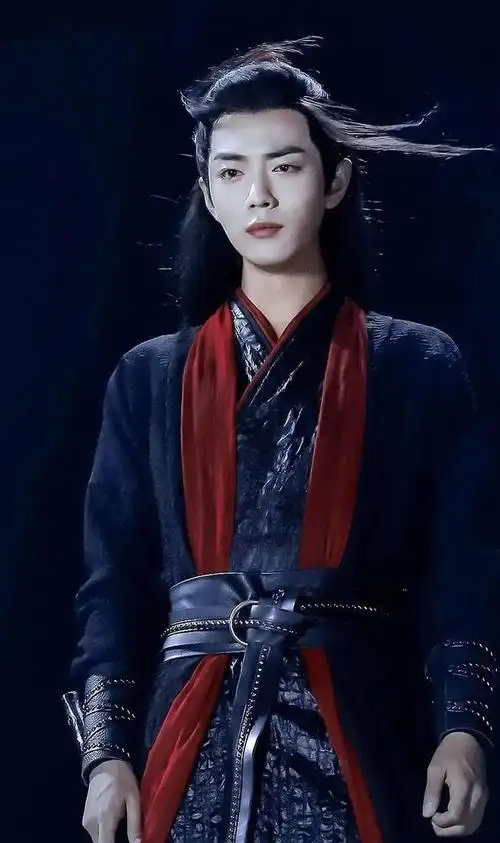肖战魏无羡黑衣图片:是我心中的神