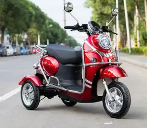 防摔电动三轮车小型倒三轮电动车不倒翁三轮摩托车代步电瓶车敞篷