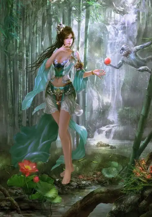 中国风古装3d古风美女成熟小仙女