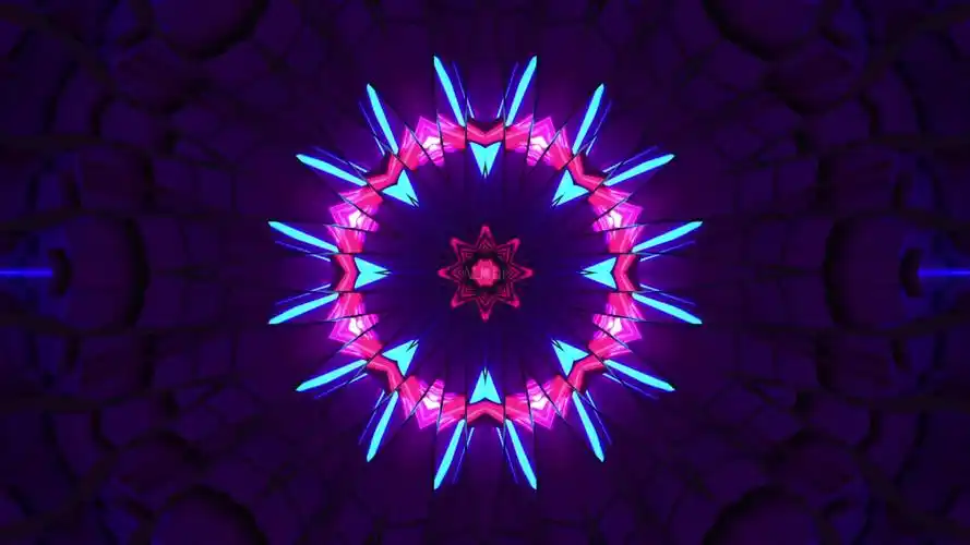 超赞闪烁荧光亮条节奏大屏背景