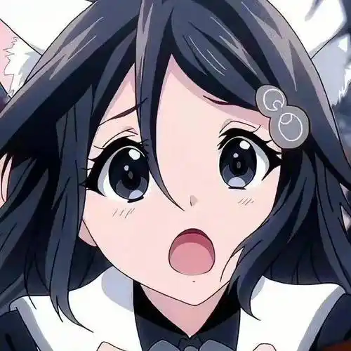 ins高级感可爱风日系黑白动漫女生头像_才爱_图文_侵权