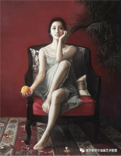 【油画欣赏】这组超写实美女人体油画,清新淡雅,美极了