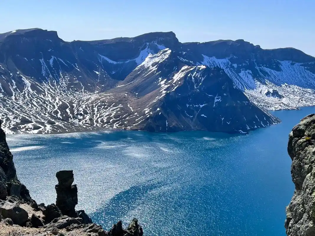 长白山天池之旅人生第一次看到的天池