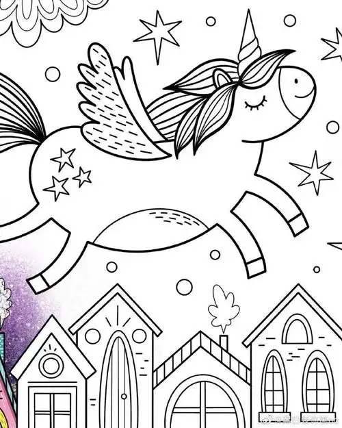 遇见艺术#儿童创意美术超话创意儿童画超话#绘画素材##线描##简笔