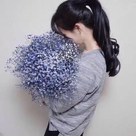 唯美长发女和花头像 女生头像图片大全 -【爱个性】