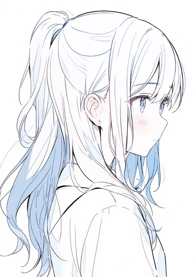 总有一个人的侧颜难忘#可爱二次元女孩