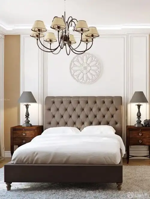 简约欧式风格床头背景墙装修效果图大全