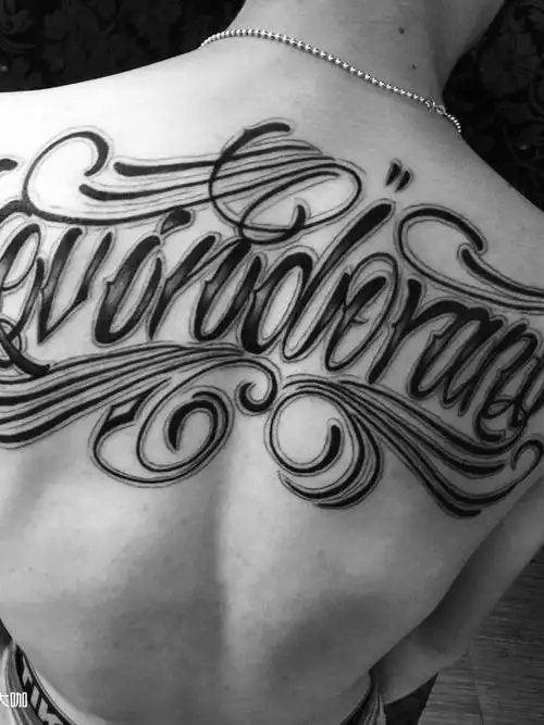 后背大花体_纹身图案手稿图片_et-房子的纹身作品集