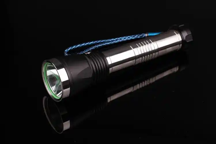 不锈钢加长强光充电手电筒供应 bxg-14 高效强光手电技术 可定做图片