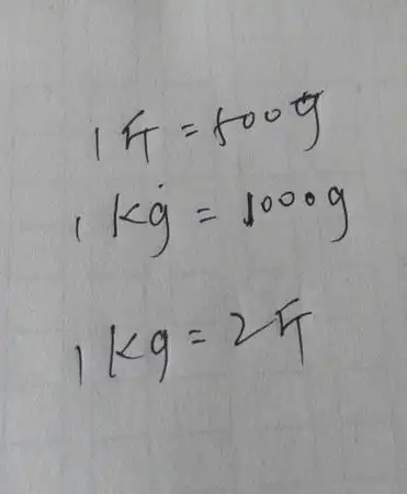一千克等于多少斤怎么换算