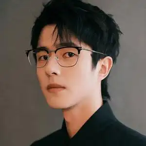 痞帅半框眼镜男款近视可配有度数镜片刘昊然同款复古眉线框架眼镜