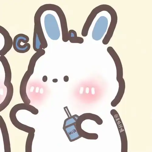 兔熊情头 可爱情头 情侣头像