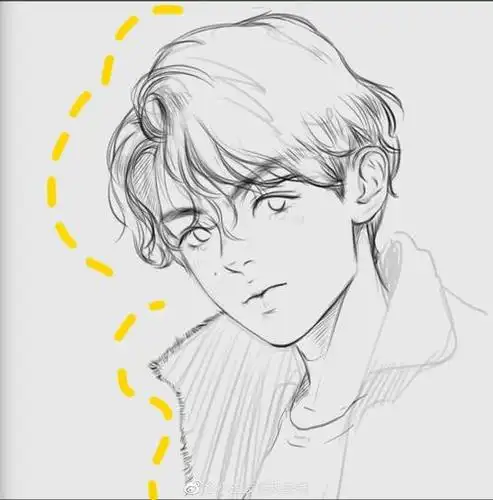 黄明昊简笔画手绘雕刻灯