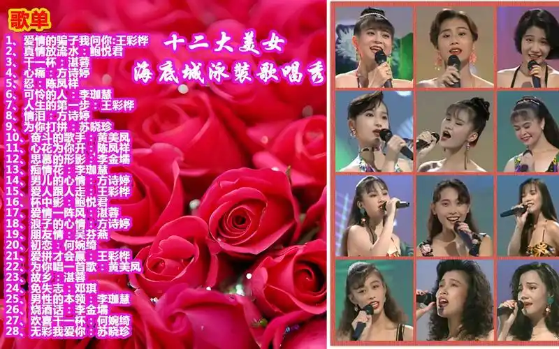 十二大美女王彩桦28首歌曲mv 爱情的骗子我问你> 浪子的心情> 爱情一