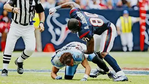 大开眼界,橄榄球场上的斗殴打架,这拳击和力量简直真人版wwe